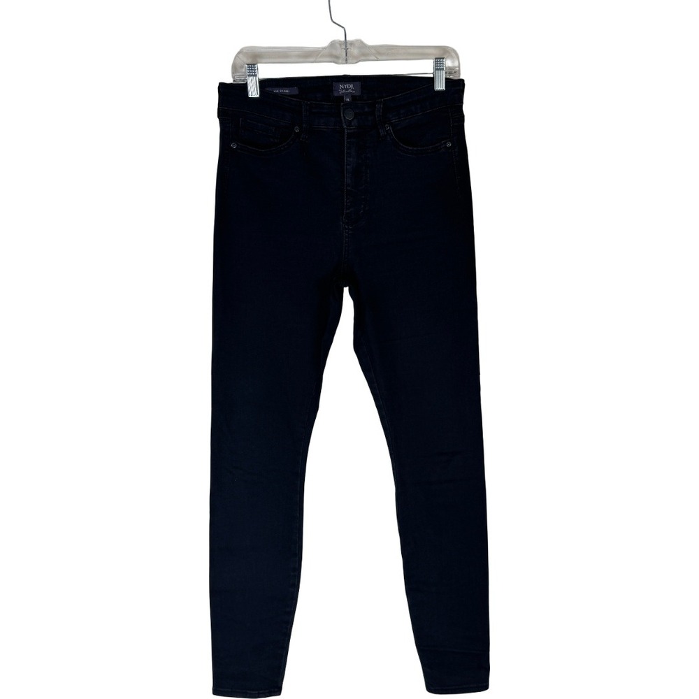 NYDJ Ami Skinny Jeans Women 8L Black Lift Tuck Technology High Rise Stretch
